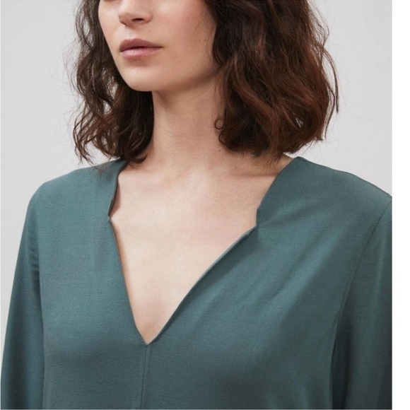 Billy Reid V neck jumpsuit new with tags size M green anthropologie - Picture 3 of 9